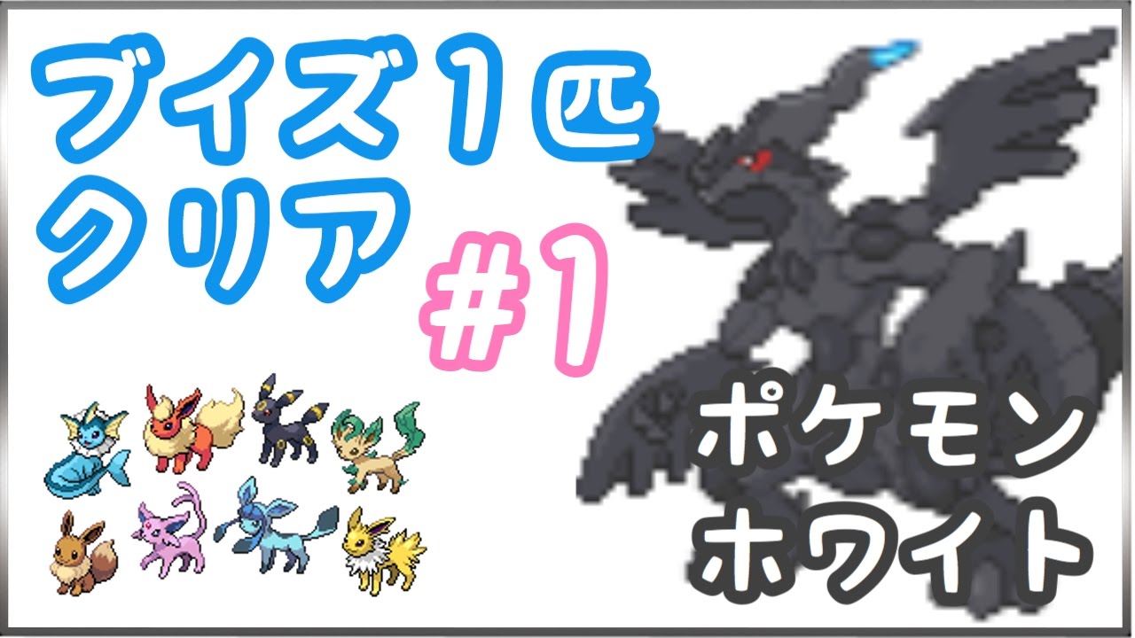 ゆっくり実況 ポケモンbwをブイズ一匹でクリア リレー式 第１話 Youtube