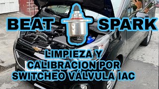 LIMPIEZA Y CALIBRACION POR SWITCHEO VALVULA IAC BEAT SPARK