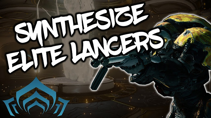 Warframe - How To Synthesize 3 Elite Arid Lancers (The New Strange Quest)