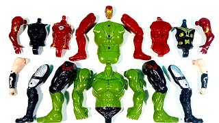 Assembling Marvel's Hulk Smash vs Iron Man vs Thor Avengers Toys