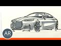 Autos schnell zeichnen lernen. Transportation Design in Pforzheim studieren. Mappenkurs Pforzheim