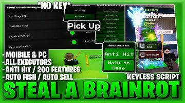 Steal A Brainrot Script *NO KEY* [ INSTANT STEAL, TELEPORT, SPAWNER, INVISIBLE STEAL, PASTEBIN ]