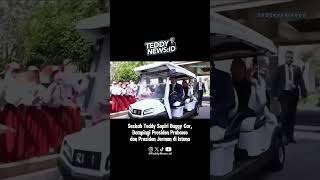 Seskab Teddy sopiri buggy car, dampingi Presiden Prabowo & Presiden Jerman di Istana.
