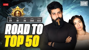 NEW SEASON| RANK PUSH |ROAD  TO  #50 CONQUEROR | BGMI LIVE