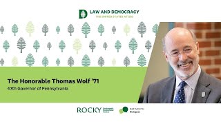 Law and Democracy: The United States at 250 with The Honorable Thomas Wolf '71