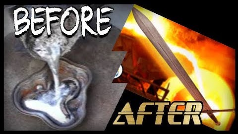 Making The Daedric Sword From The Game Skyrim (Aluminum Casting)