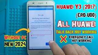 Huawei CRO_U00 Frp bypass | Huawei Y3 frp bypass | Frp bypass Huawei Y3 (2017) cro u00 without pc |