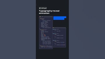 Typography reveal animation | HTML & CSS ✨