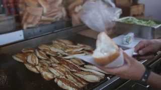 istanbul street food | fish sandwich (balik ekmek) | turkey street food