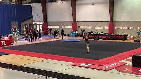 Floor routine from the Rutgers Scarlett Knight inv...