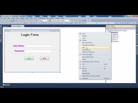 Part 1 VB.NET C_ Tutorial in Hindi _ Login Form _Nano School Software Project