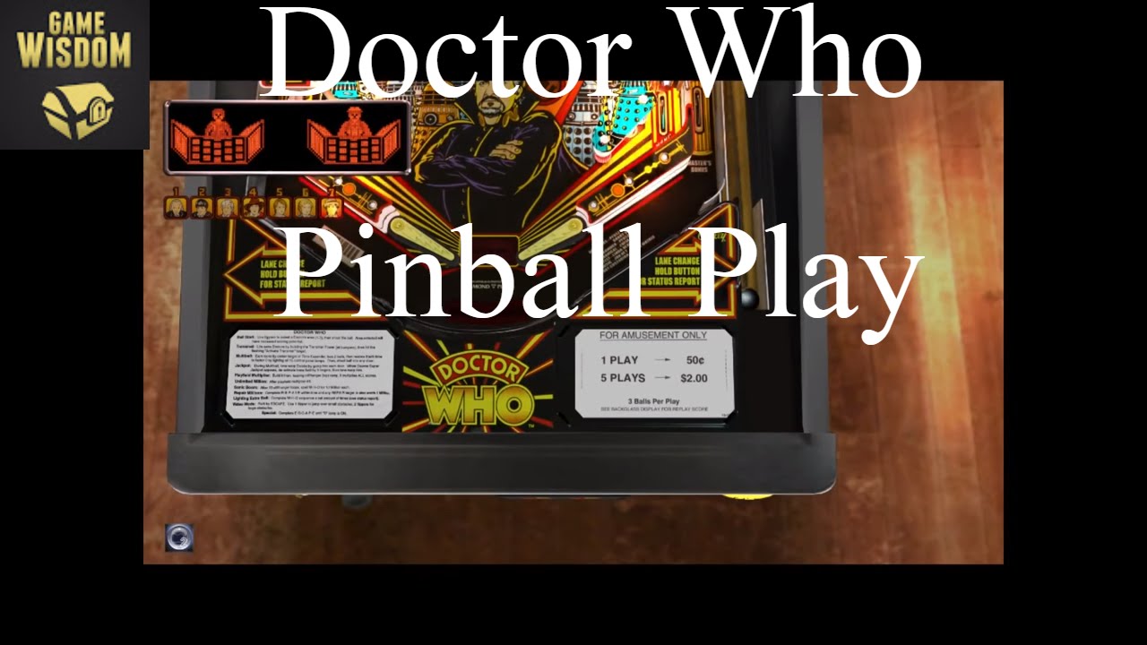 Classic Pinball Play Doctor Who Pinball YouTube