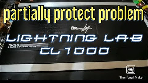 lightning lab cl1000 d amplifier