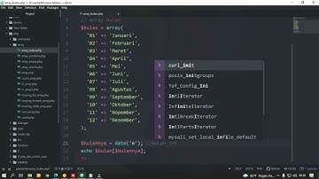 Array Format Nama Bulan Dalam Bahasa Indonesia di PHP