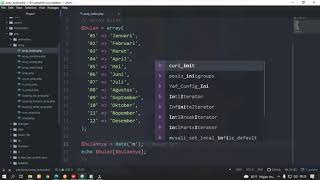 Array Format Nama Bulan Dalam Bahasa Indonesia di PHP