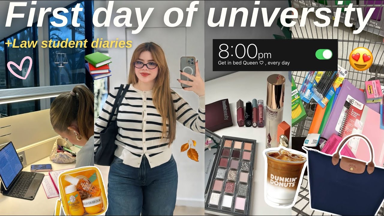 First day of university 🍂📖| يوم فالفاك كطالبة قانون ⚖️(Grwm, shopping 🛍️, coffee date🧋)✨