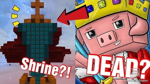 I made a shrine/statue for Technoblade!!? | Blockman Go | Skyblock.