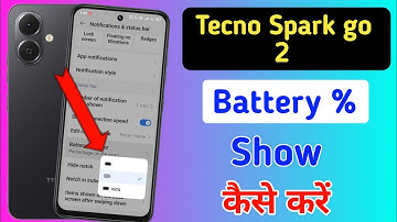 Tecno spark go 2 battery percentage show kaise kare | battery percentage show in tecno spark go 2
