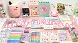 a CUTE stationery haul!🍡 unboxing &amp; asmr! + GIVEAWAY🙈 jianwu, journalsay, shopee🍬