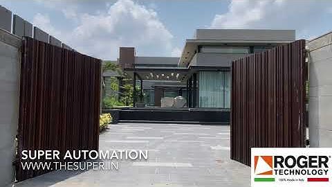 Automatic Swing Gate - Brushless Gate Motor - Roger Technology - Made In Italy - Super Automation
