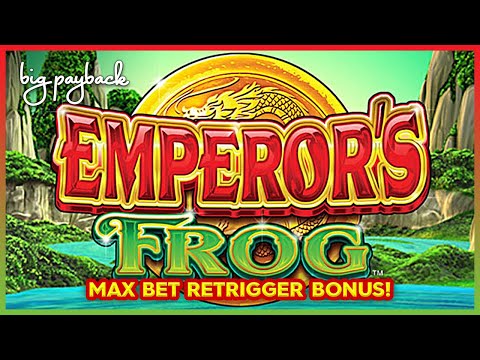 Emperor's Frog Slot - MAX BET RETRIGGER!
