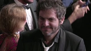Matthieu Chedid and Lawrence Bender on the red carpet at Cannes Film Festival