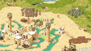 Stronghold Crusader DE - 1v1 (New AI) THE CROCODILE | Skirmish Gameplay (PC/UHD)