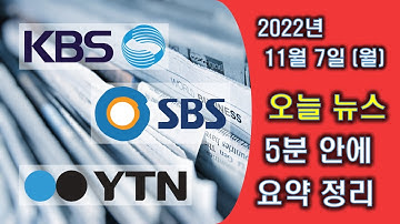 [위메조] 5분 투자로 하루 뉴스 요약 정리, 2022년 11월 7일 월요일 뉴스 헤드라인 모음