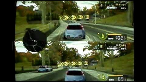 Need for speed- Most Wanted Glitch out of Map Game Cube