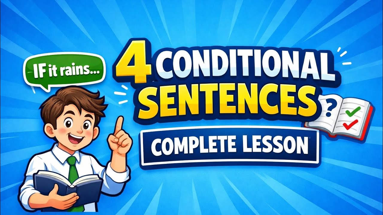 Conditional sentences in English grammar | 4 conditional sentences # ...