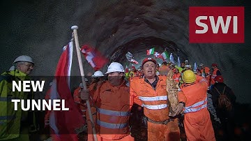 Transalpine tunnel breakthrough
