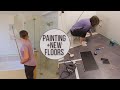 Painting  new floors  vanity  bathroom makeover pt 7