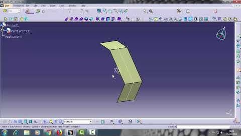 Catia V5..Surface Tutorial......How To Use "Extrude" Tool .