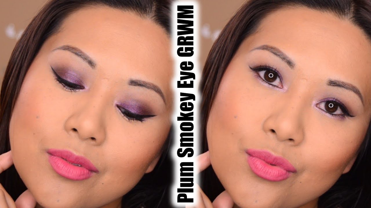 Plum Smokey Eye Hooded Asian Eyes GRWM YouTube
