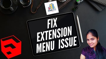 (தமிழ்) How to fix extension menu not visible problem in sketchup