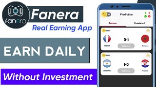Fanera New Football Earning App || Earn Daily Without Investment || Earn money app screenshot 3