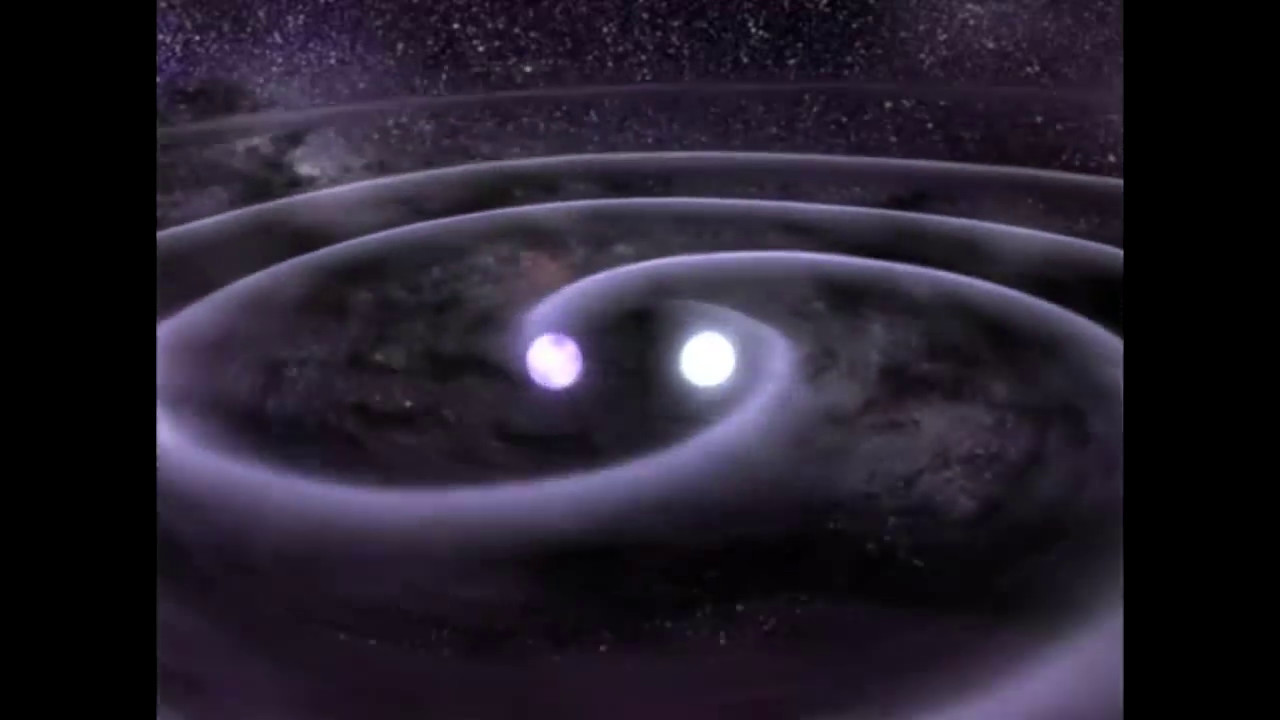 Neutron Star Merger And The Gravity Waves It Produces Youtube