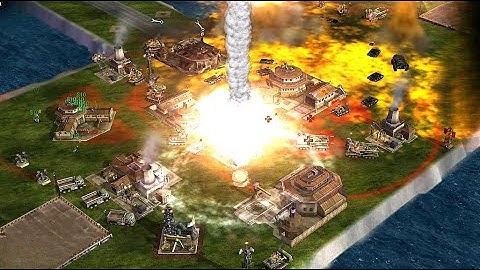 China Nuke General - 1 vs 5 Hard Army C&C Generals Zero Hour - Gameplay