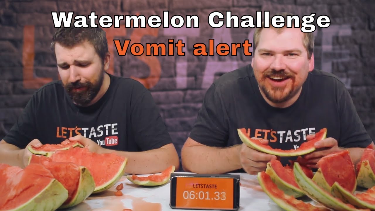 Watermelon Challenge "Vomit Alert" YouTube