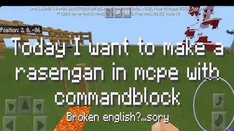 How to make rasengan in mcpe with command block