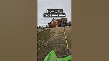 Contractor fixes broken tape measure #funny #diy #constructionhumor