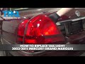 How To Replace Tail Light 2003-2011 Mercury Grand Marquis