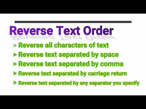 Quickly Reverse Text String Or Words Order In Excel