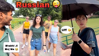 Russian Ko Bhabhi Bol Diya 😜😋 | Taj Mahal Prr Etni Sari Russian Mil Gyi 🥰 | Tiger Kirar Vlogs