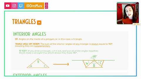 Triangles- Interior Angle Sum and Exterior Angle Theorem Notes (Part 1)