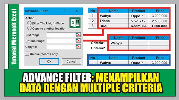 Filter dan Sortir Data dengan Kriteria Tertentu Menggunakan ADVANCE FILTER | Tutorial Excel