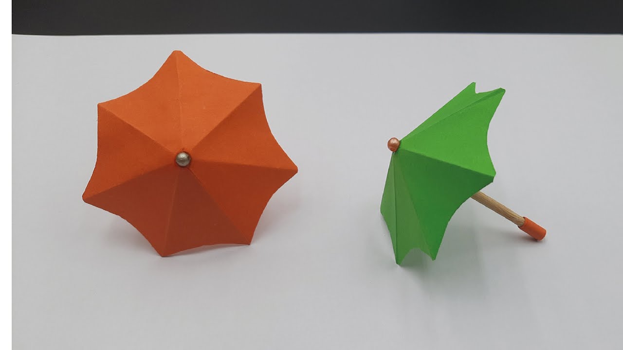 How to Make a Paper Umbrella Origami Umbrella Easy Paper umbrella YouTube