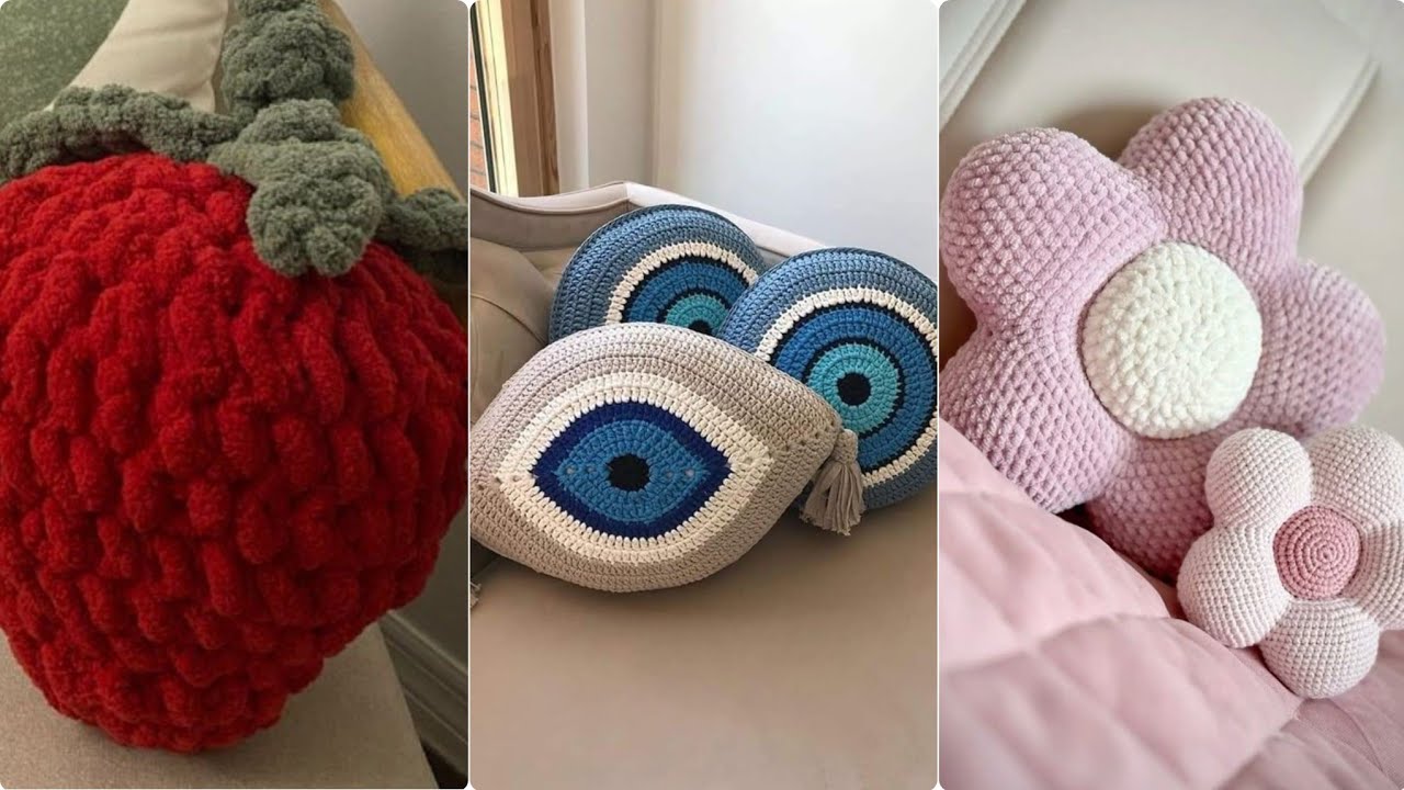 Crochet Unlock Your Creativity with these Beautiful Daisy Flower Pillow cushion Crochet Pattern