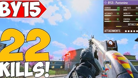 BEST BY15 GUNSMITH LOADOUT IS A 2 SHOT KILL WITH MAXED HIGH DAMAGE! COD MOBILE! SOLO VS SQUAD!