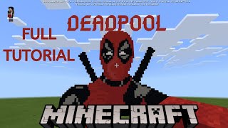 MINECRAFT CREATIVITY DEADPOOL STATUE TUTORIAL